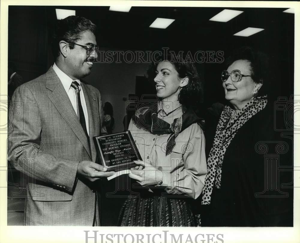 1989 1st Honors program awards ceremony at UTSA, Texas-Historic Images