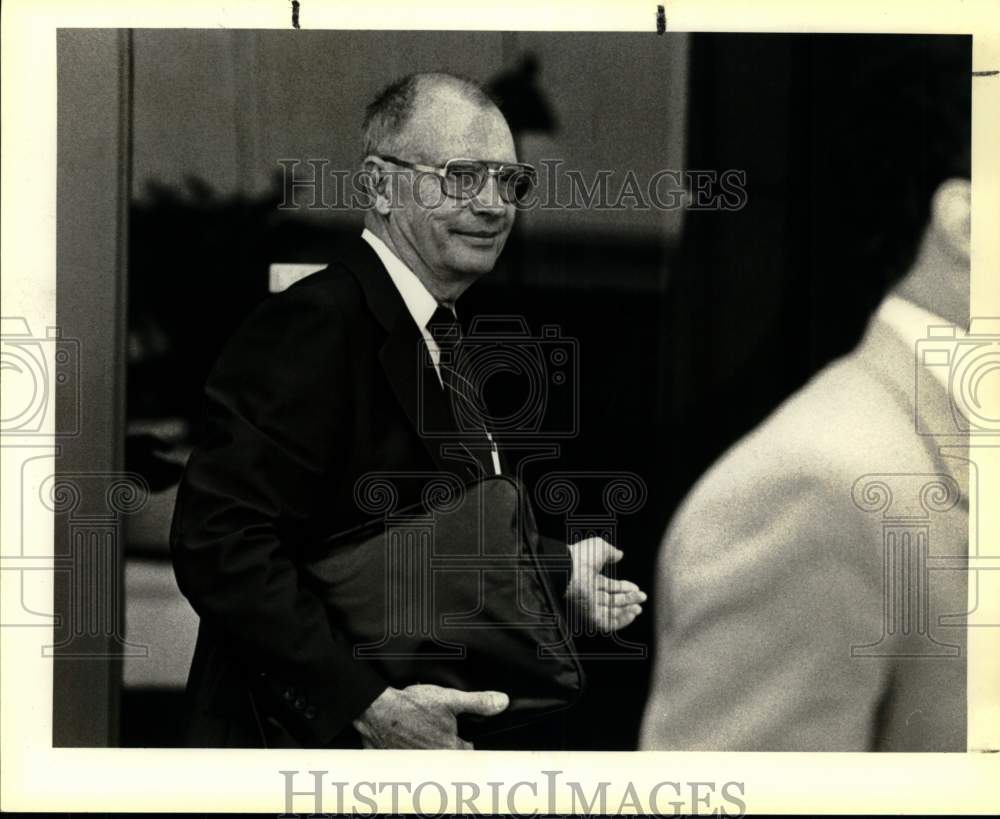 1984 Dr. George Lewis at the United States Courthouse-Historic Images