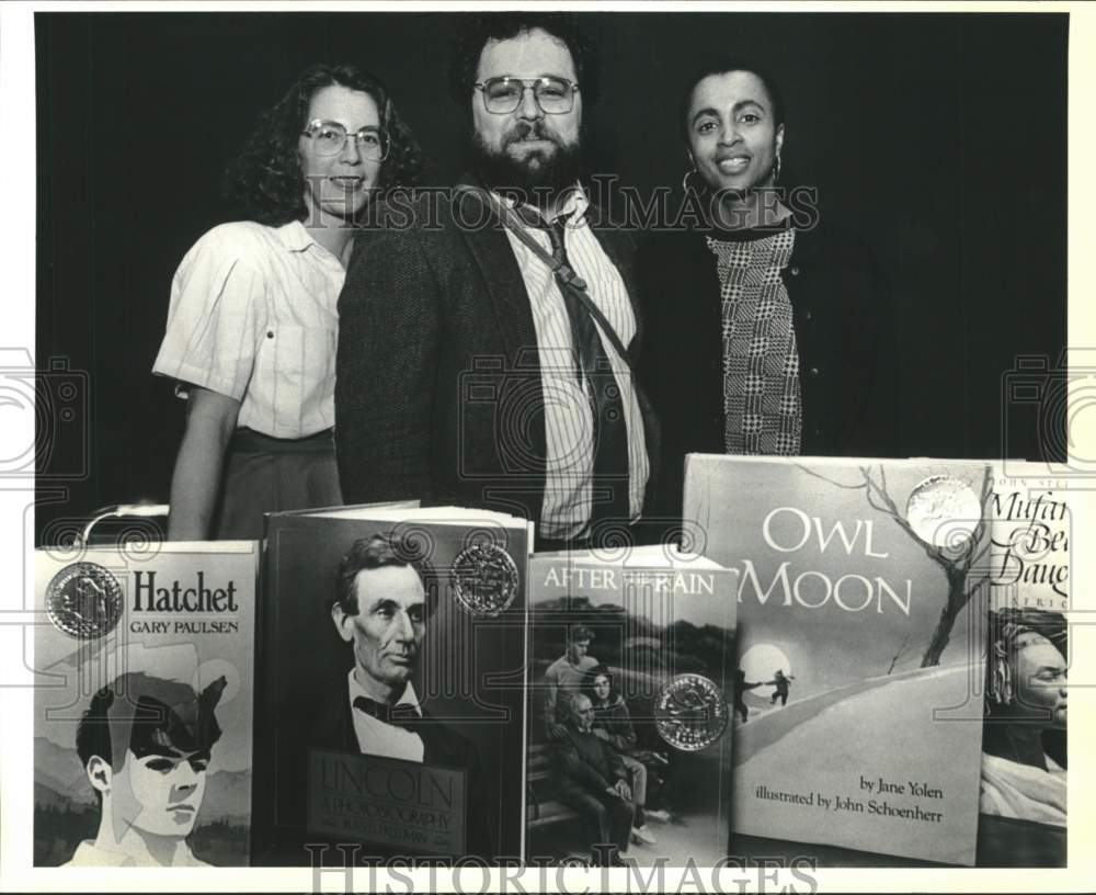 1988 Steven Herb and judges in children&#39;s book awards-Historic Images