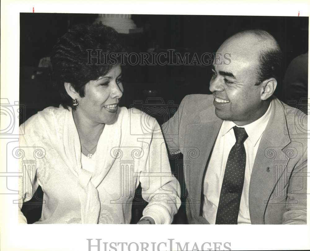1985 Yolanda and Cipriano Hernandez attend Lions' Club dinner-dance-Historic Images