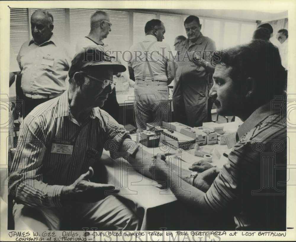 Man Gives Blood Sample, Lost Battalion Convention, El Tropicano-Historic Images