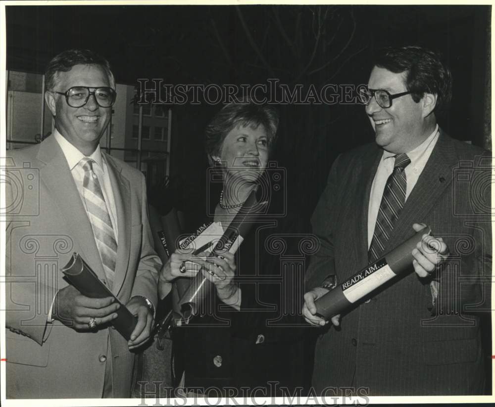 1986 John Sackett, Linda Rork, John LeFlore of Easter Seals-Historic Images