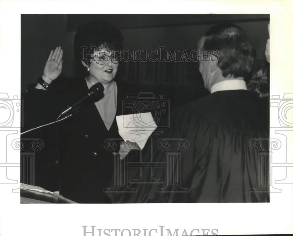 1993 Justice Alma Lopez swearing in ceremony by Justice Fred Biery-Historic Images