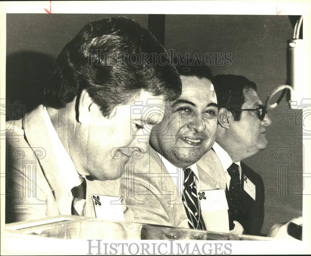 1983 Gib Lewis, Raul Jimenez and Dr. Jose Cardenas, Texas-Historic Images