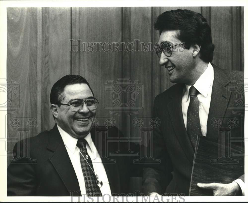 1986 Henry Cisneros and Raul Jimenez Thanksgiving conference, Texas-Historic Images