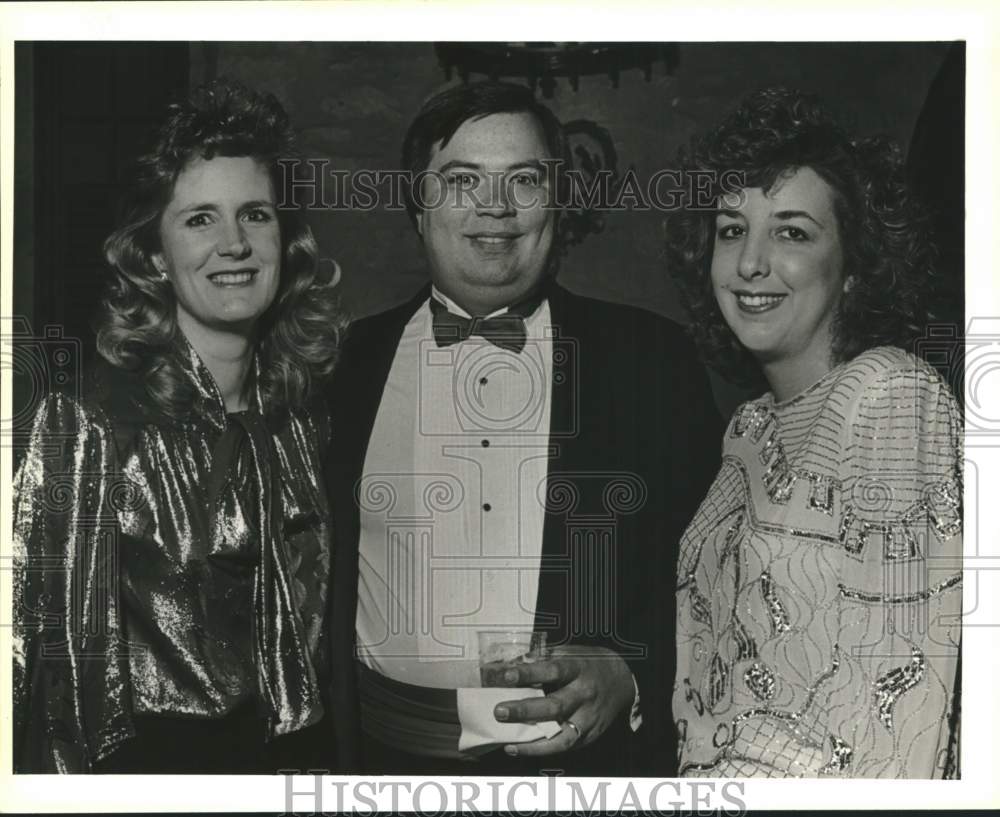 1988 Rick Heydenreich and officers of Texas Revelers' Dance-Historic Images