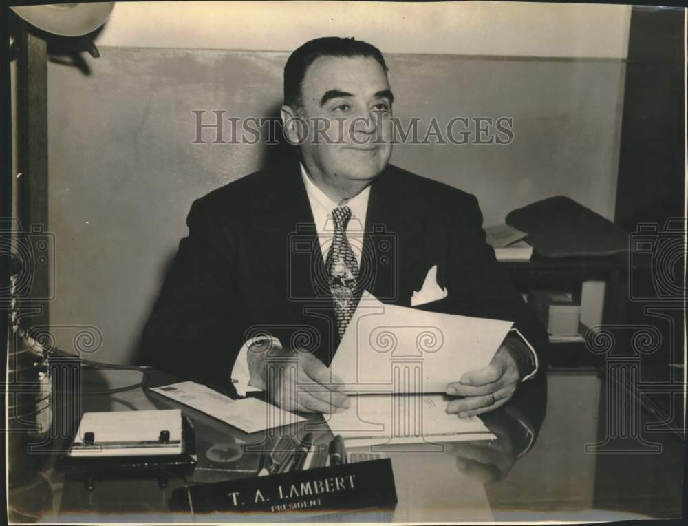 1951 T. Arthur Lambert At His Desk-Historic Images