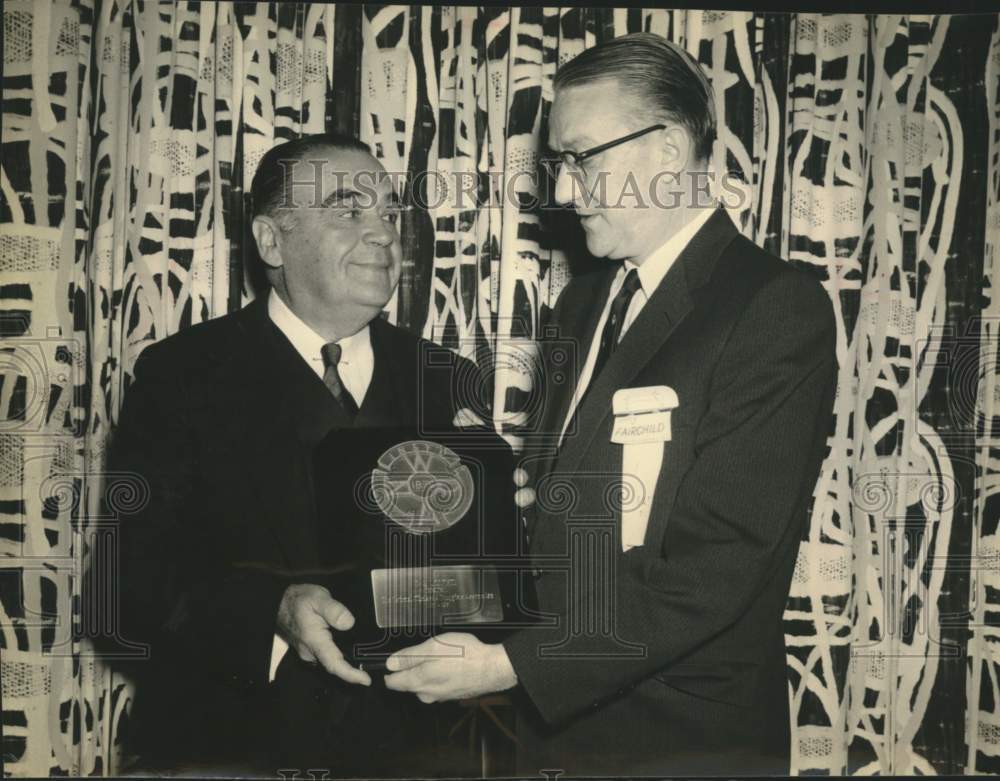 1955 T.A. Lambert, President, San Antonio Drug Co., Receives Award-Historic Images