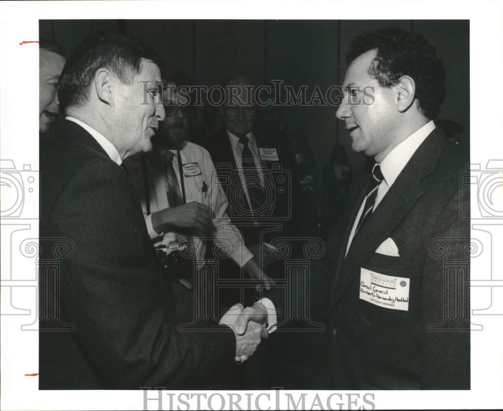 1990 D.E.A. Chief John Lawn with Humberto Hernandez Haddad, Texas-Historic Images