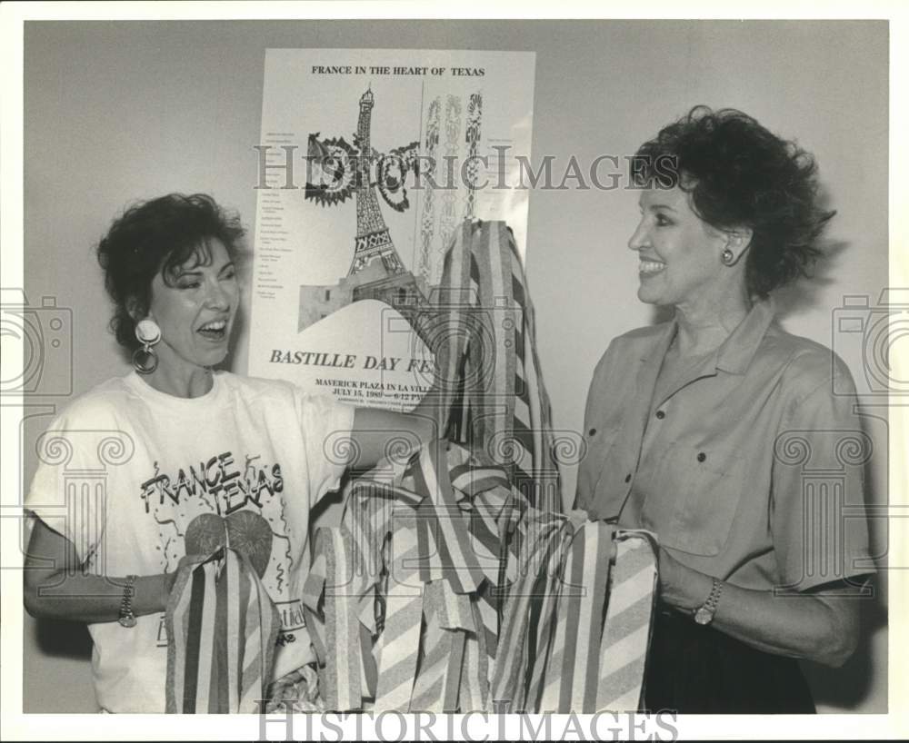 1989 Mary Lou Lamphear and volunteer of France in Heart of Texas-Historic Images