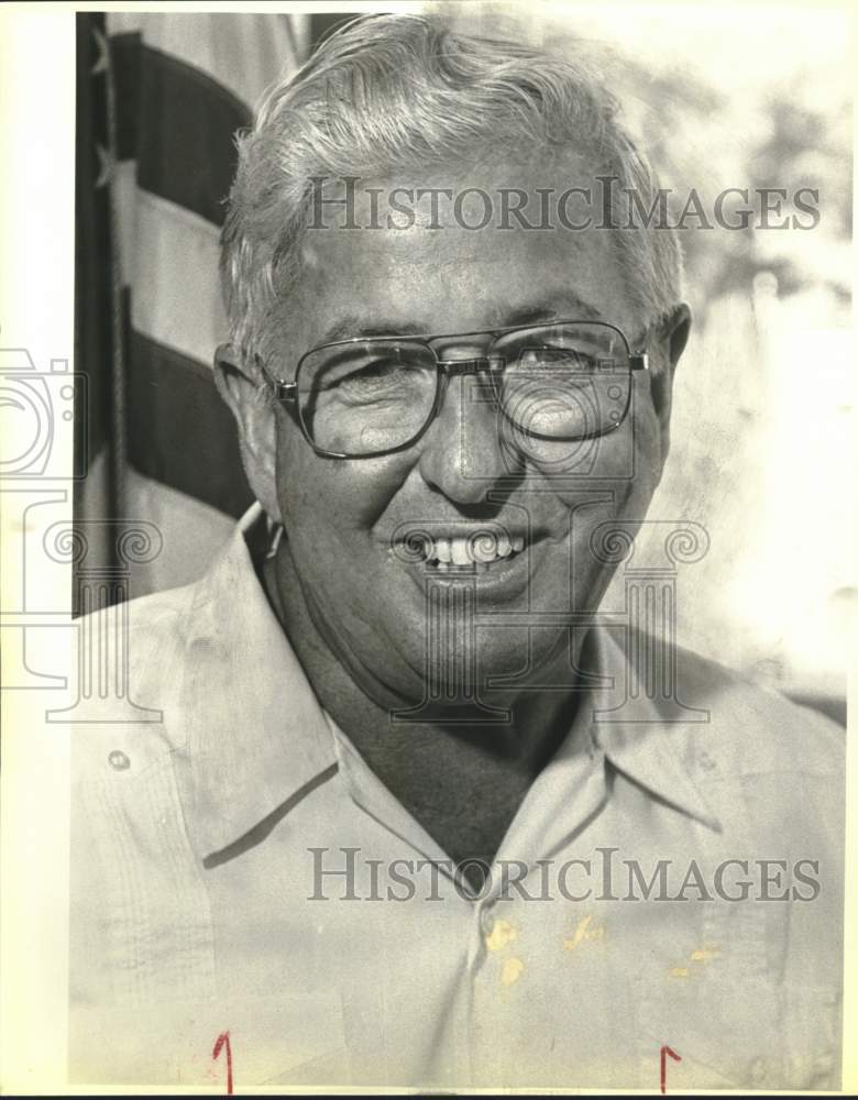 1984 Alamo Plaza's Visitors Information Center manager John Lewis-Historic Images