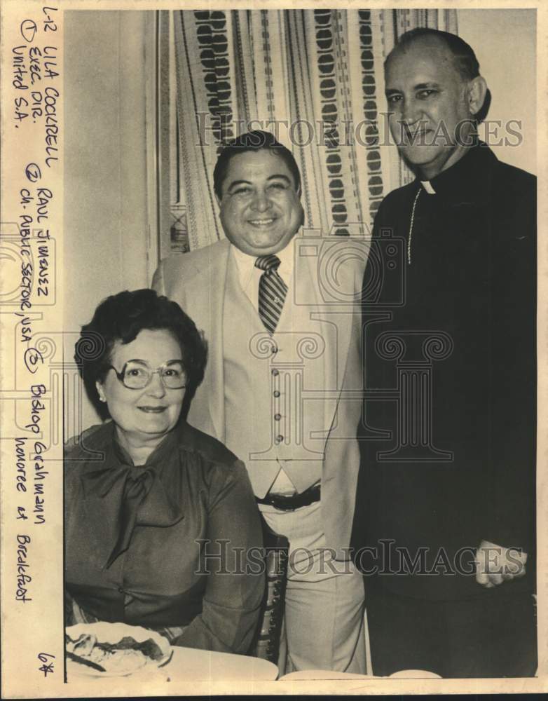 Bishop Grahmann honored at breakfast, Texas-Historic Images