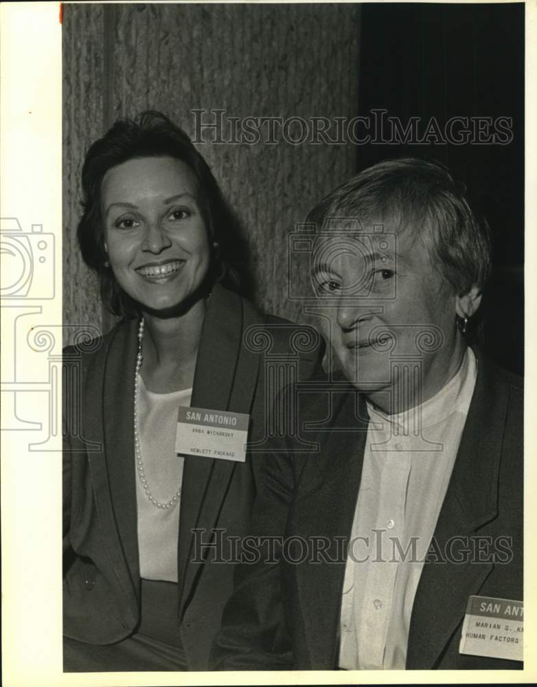 1984 Dr. Anna Wichansky and Marian Knowles, Human Factor Soc., Texas-Historic Images