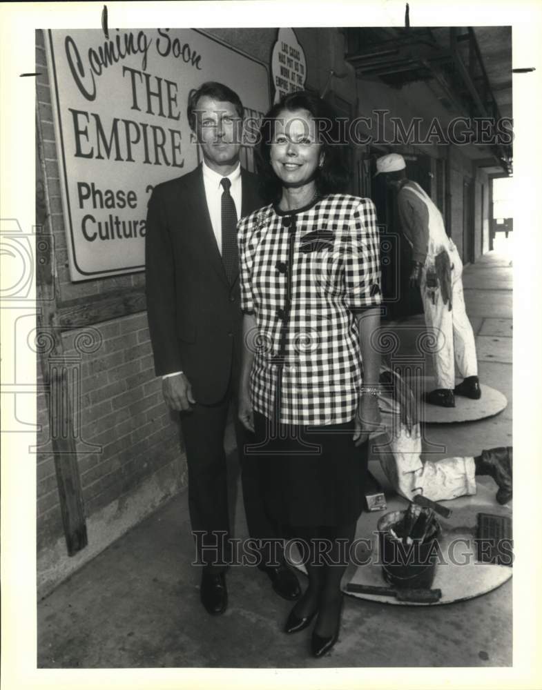 1991 Charlie Kuper & Laura Brusenhan, Las Casas Foundation meeting-Historic Images