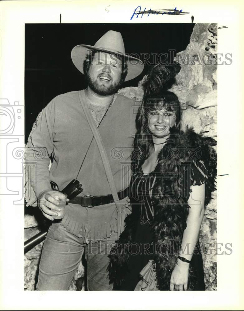 1986 Alan Kupfernagel, frontier man &amp; Suzanne Knight-saloon girl-Historic Images