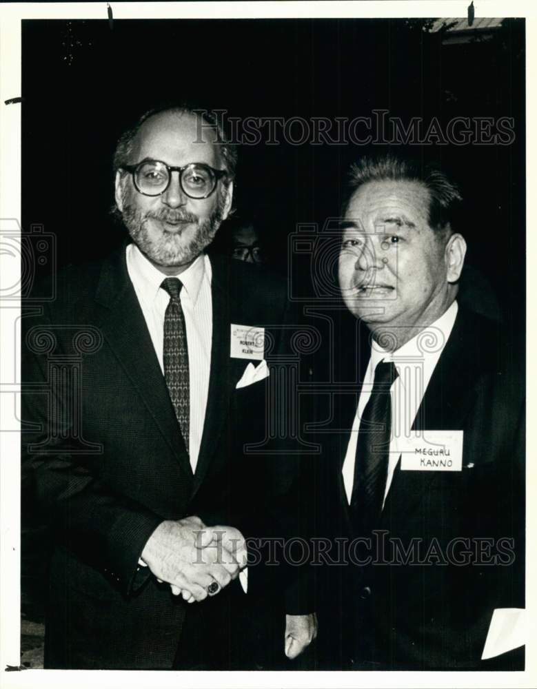 1988 Robert L. Klein & Meguru Kanno at Japan-Texas Conference-Historic Images