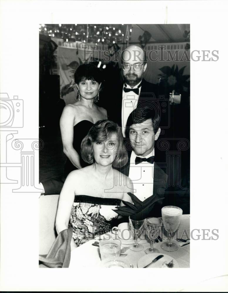 1991 Guests attending the Hospice San Antonio Poinsettia Ball-Historic Images