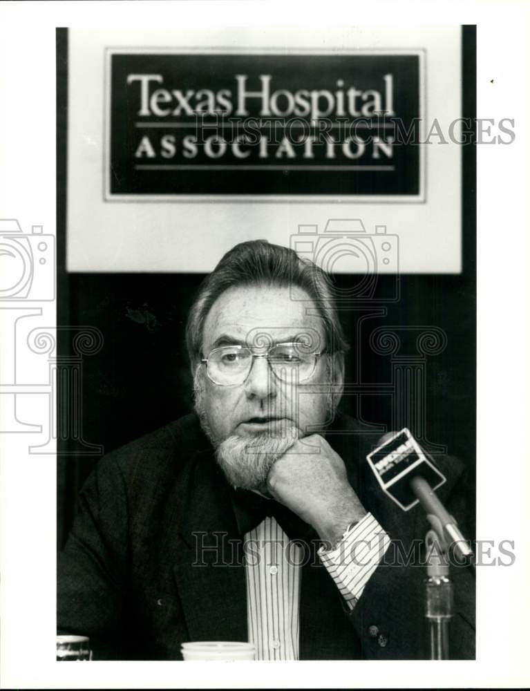 1990 General C. Everett Koop during press conference in Texas-Historic Images