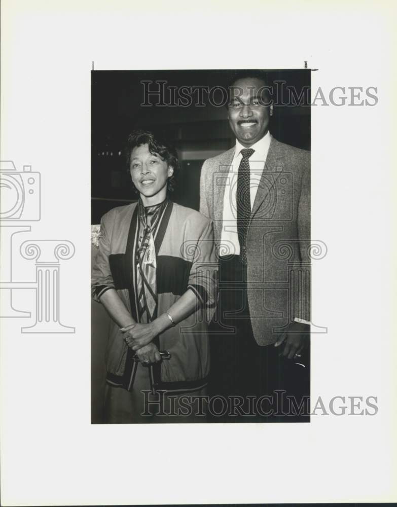1987 Jean Dawson and Alvin Leggett attend Cameo Cabaret party-Historic Images