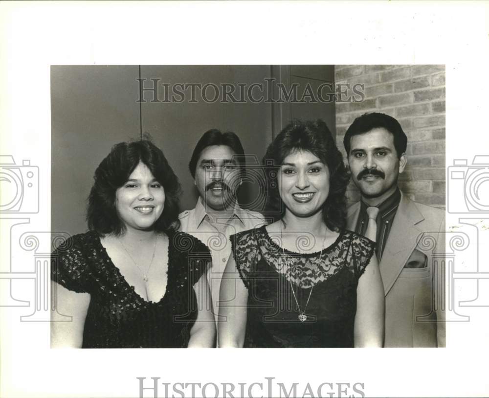 1987 Ruben Herraras and Alfonso Cardenas pose at Villita Hall event-Historic Images
