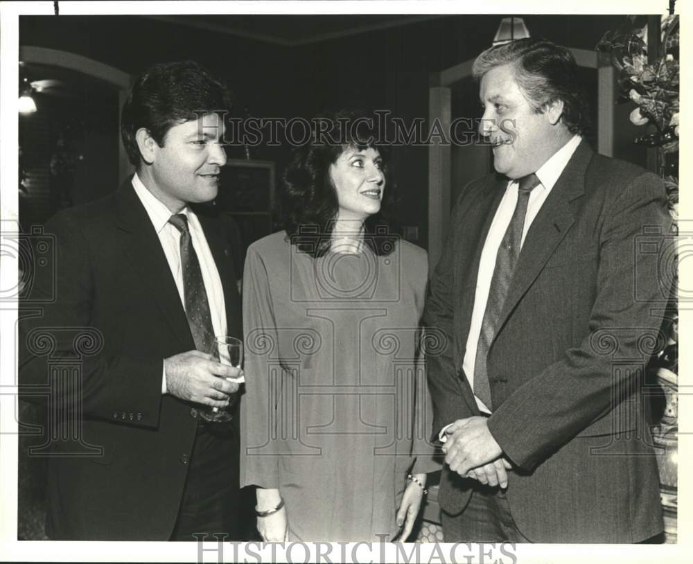1990 Joel Herrera with guests of AT&amp;T Hispanic Employees benefit-Historic Images