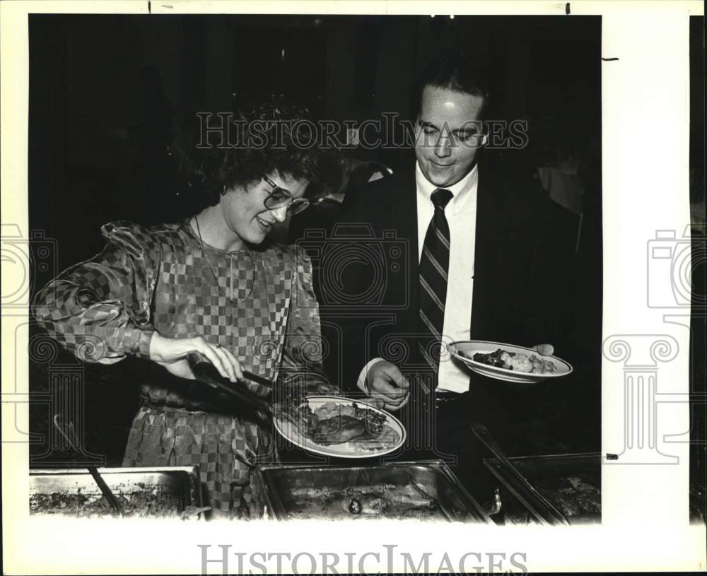 Sharon Sutton &amp; Richard Howe at Easter Brunch at Gunter Hotel-Historic Images