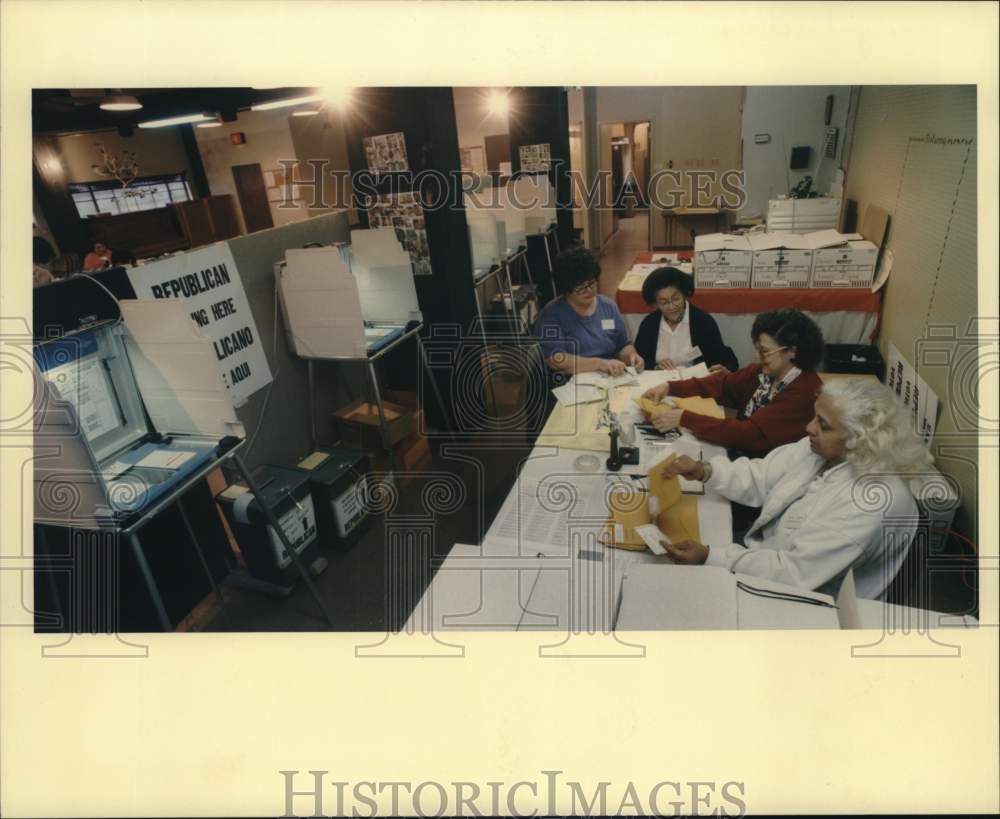 1994 County Workers Prepare For March Primary Election-Historic Images