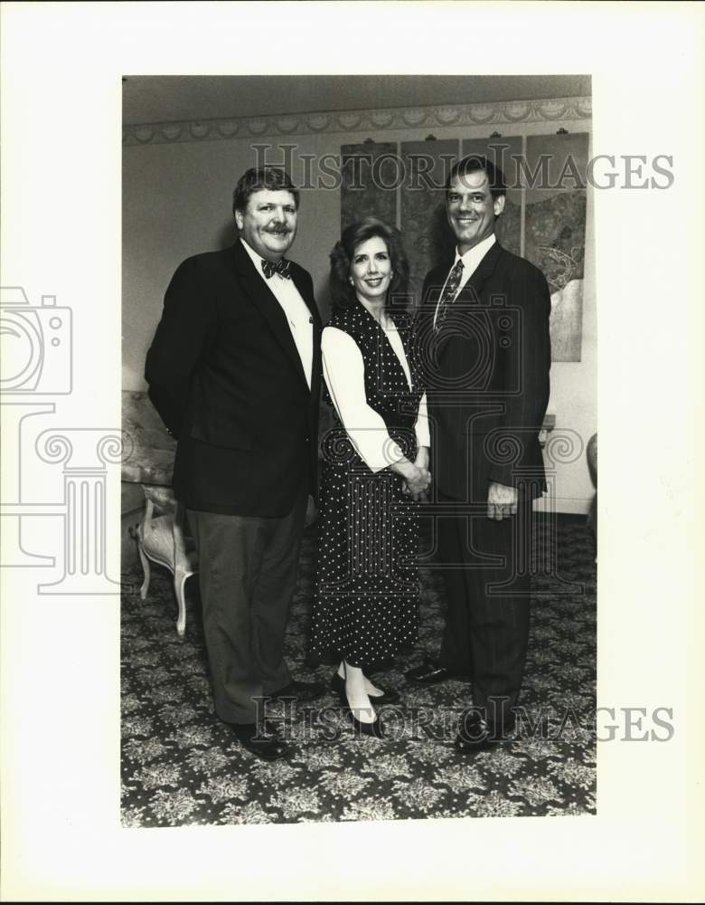 1992 Bill Harty, Dianne &amp; George McKenzie at San Antonio reception-Historic Images