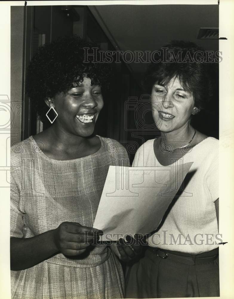 1985 Women Artists co-chairmen Cheryl Meeker and Jeanne Barton-Historic Images