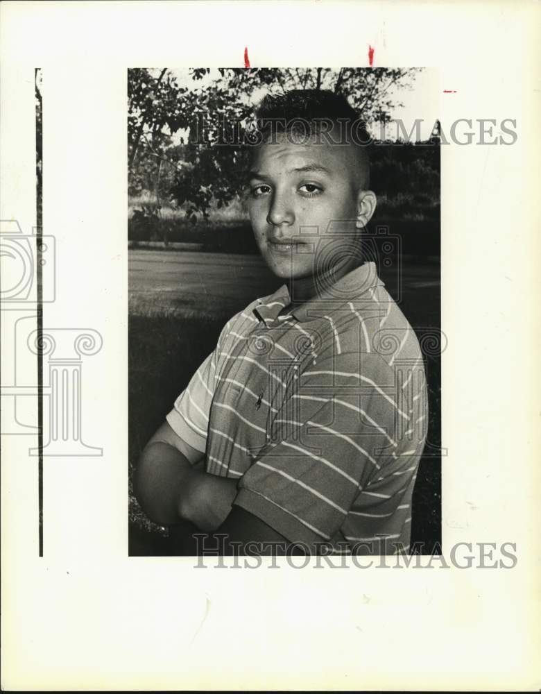 1986 Armando Mesa Jr. kicked out of school because of haircut, Texas-Historic Images
