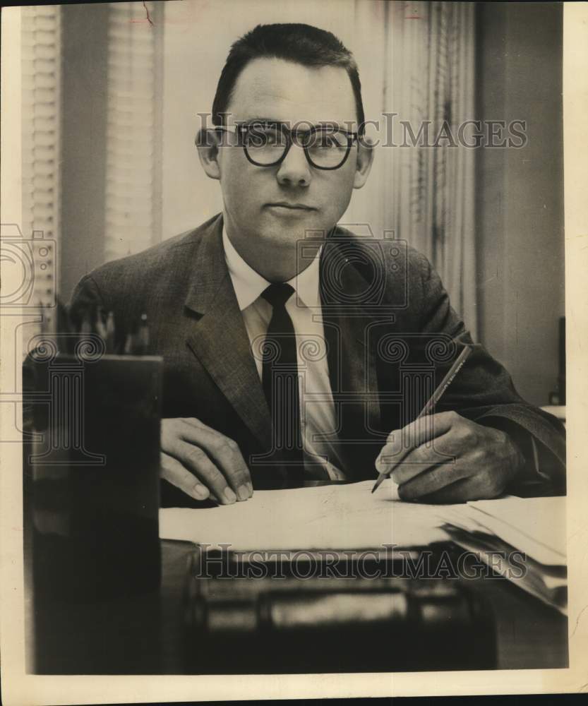 1962 Bill Mauldin sitting at his desk-Historic Images
