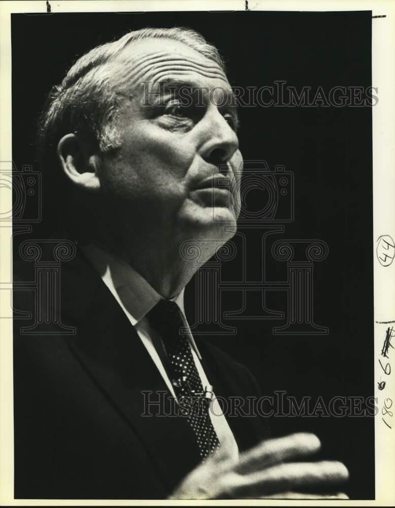 1984 Secretary of Army John Marsh, Jr. at Trinity University.-Historic Images