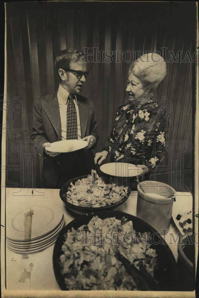John Igo and Mrs. Gray Nicholson attend luncheon-Historic Images
