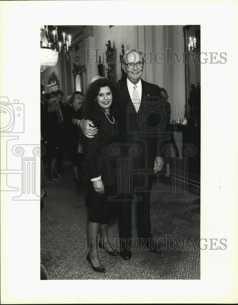 1991 Mae Escobar and C.J. Krause attend Gathering of Friends event-Historic Images