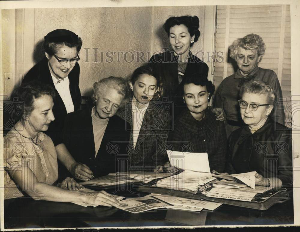 1958 San Antonio League of Women Voters luncheon, Texas-Historic Images