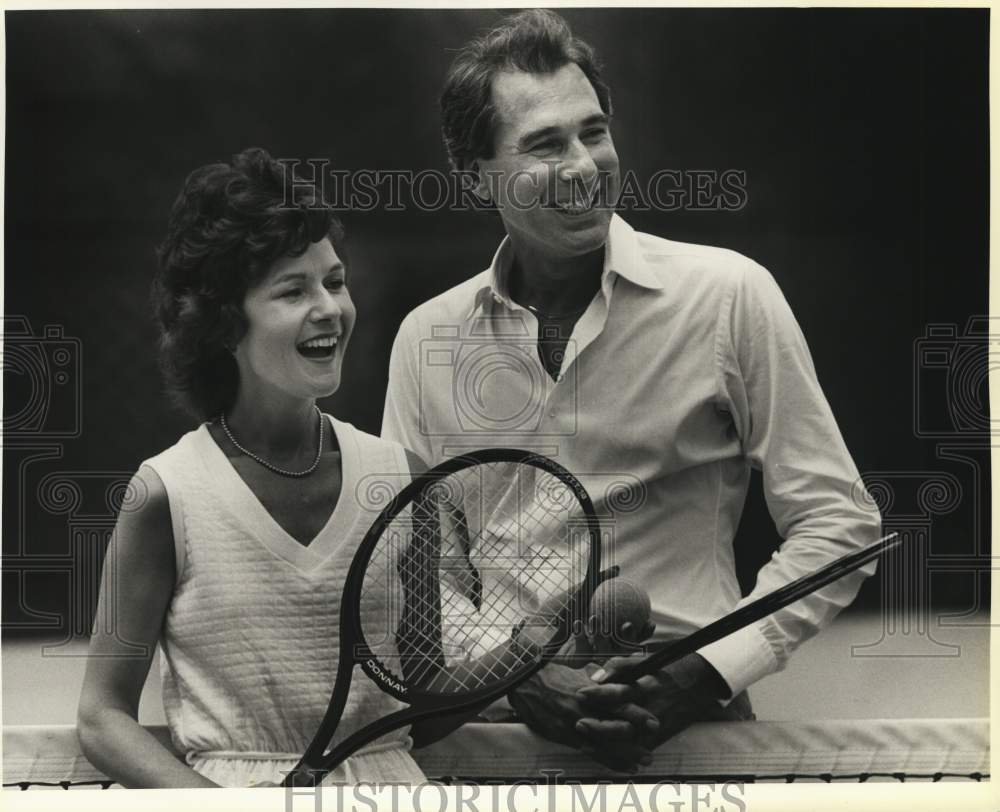 1985 Barbara Benavides and John Indrieri in KLRN tourney, Texas-Historic Images