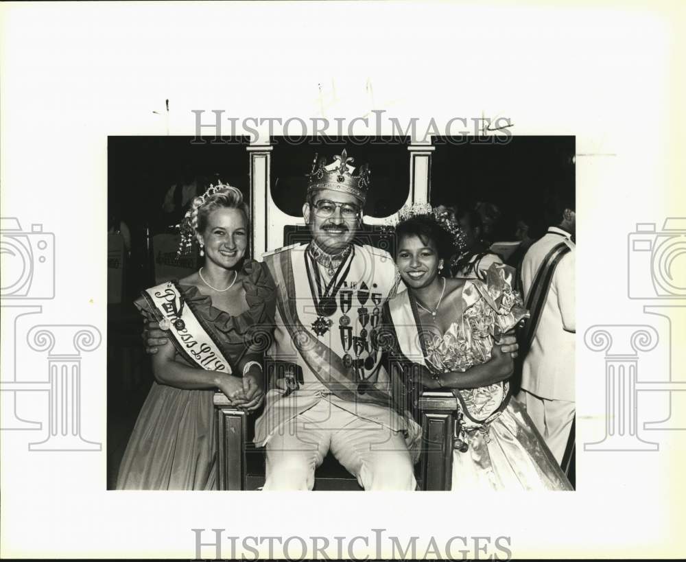 1987 El Rey Feo and His Court, Le Feria De Los Flores, San Antonio-Historic Images