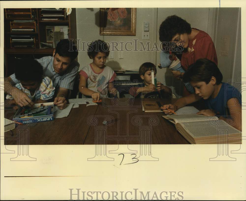 1987 Dr. Frank and Lilia Foreman and family, Texas-Historic Images