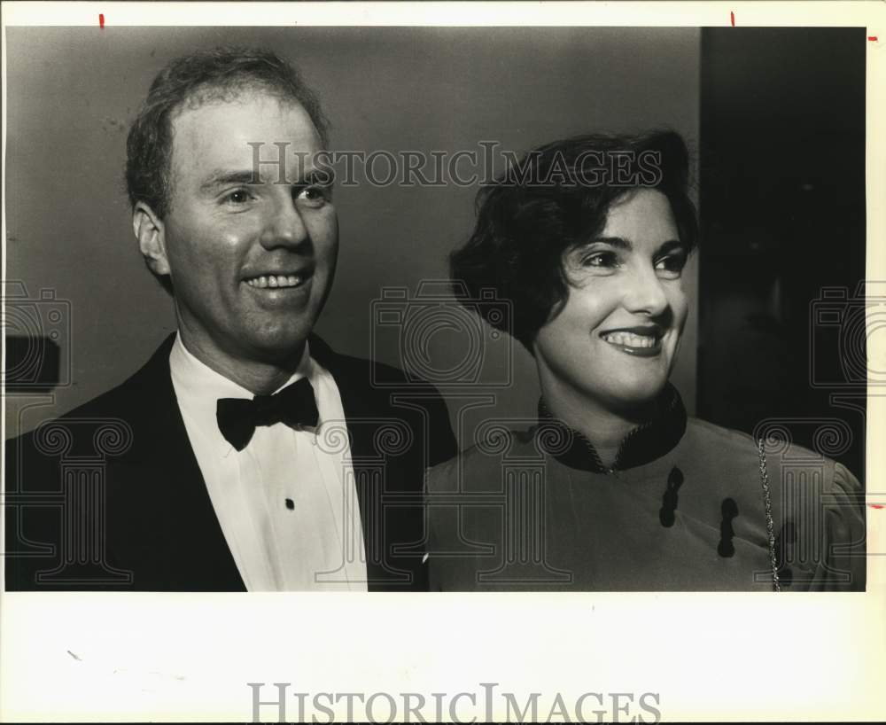 1985 Charles and Cheryl Meads attend Cystic Fibrosis Board meeting.-Historic Images