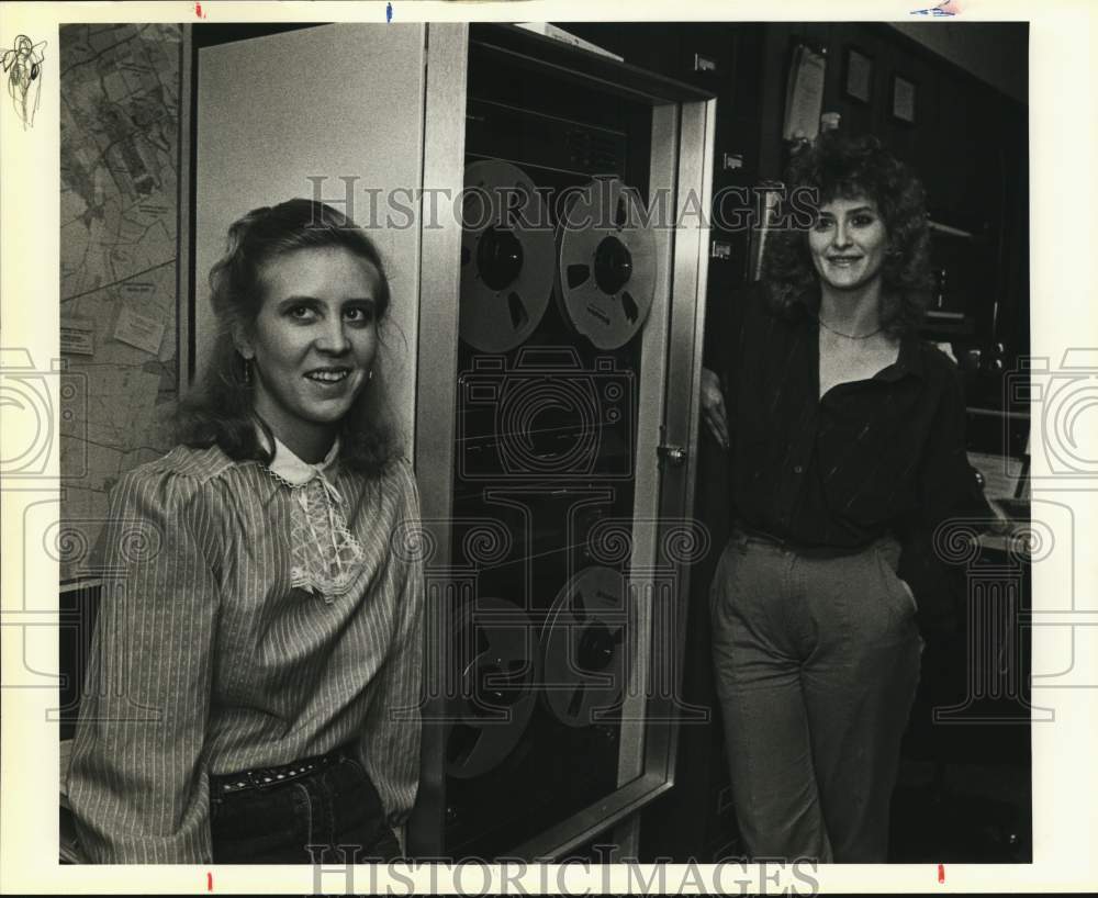 1985 Dispatchers Karen Mester &amp; Etta Hurd- Balconies Heights P.D.-Historic Images