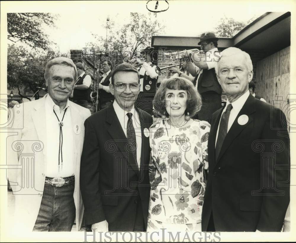 1990 Robert McDermott with Opryland celebration party participants-Historic Images
