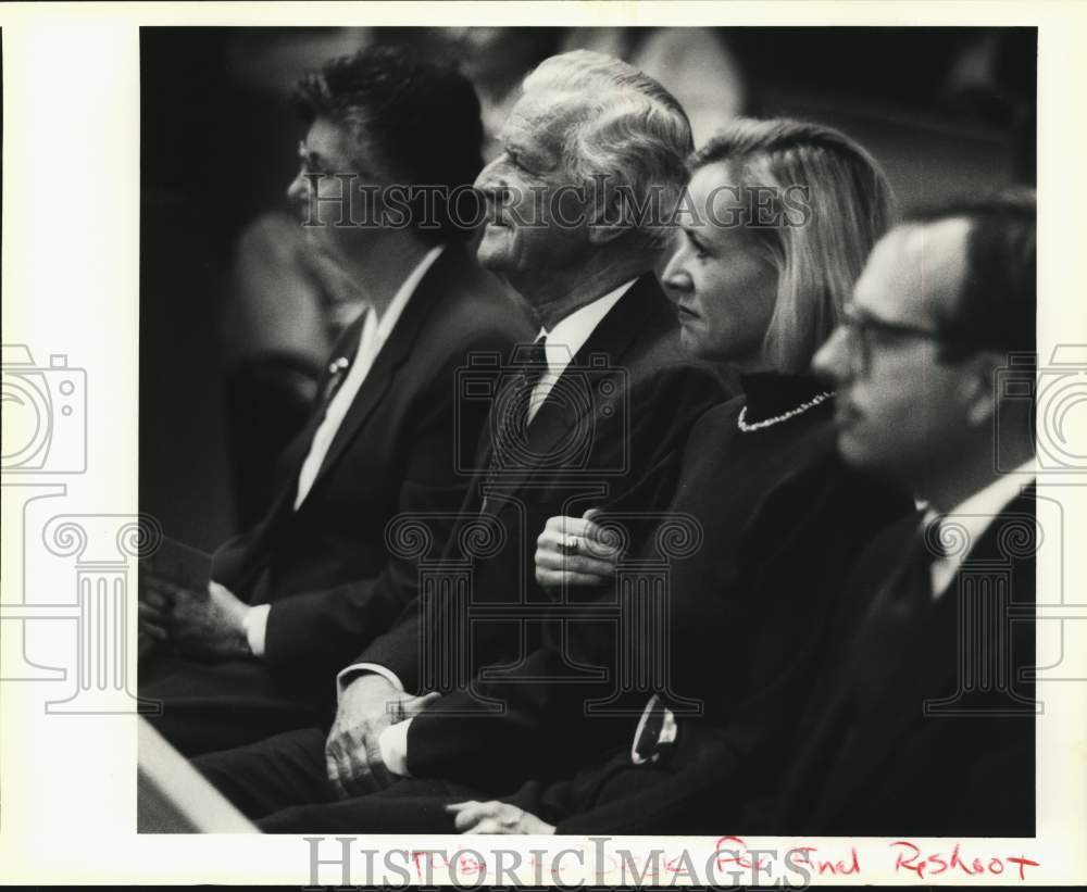 1990 Robert McDermott, daughter &amp; her husband at Incarnate Word Mass-Historic Images