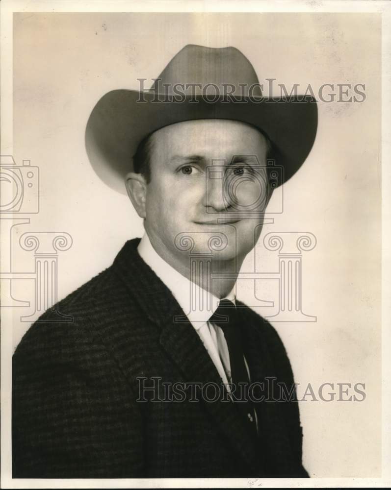 1963 Pat McCarly, Farm Director KBAT Radio, San Antonio, Texas-Historic Images