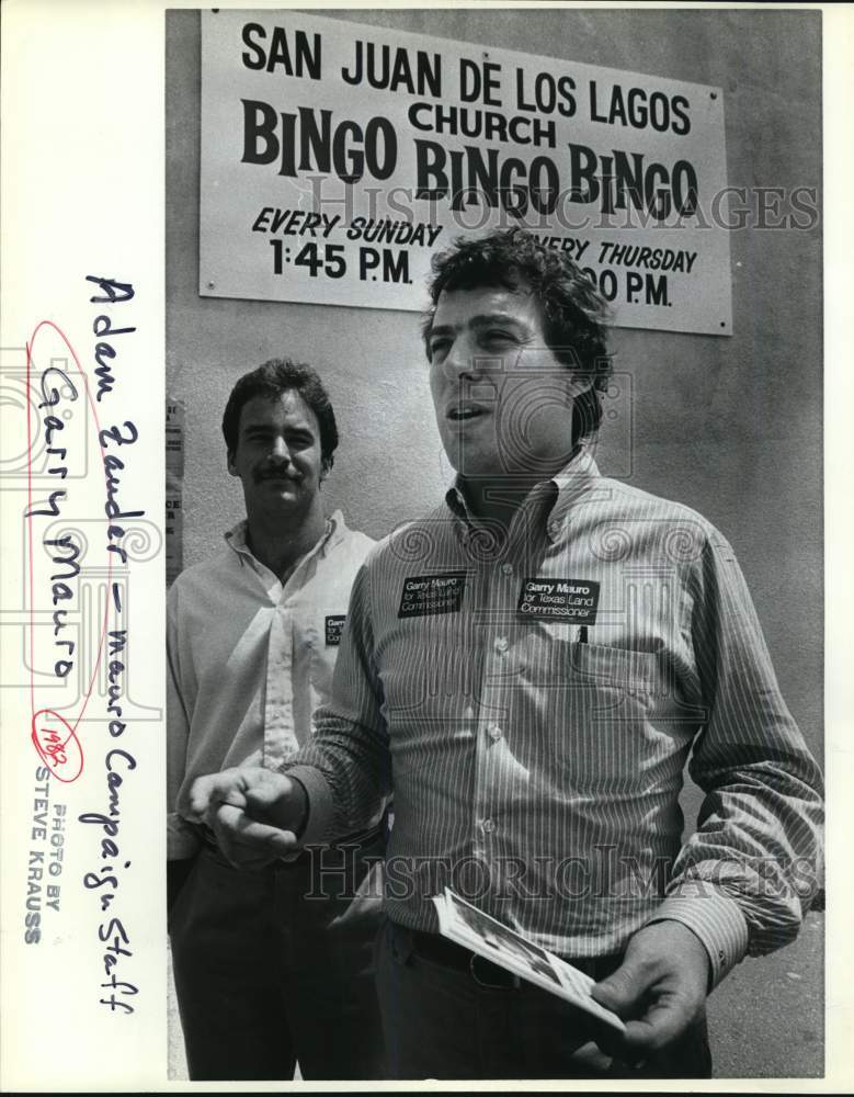 1982 Adam Zauder, Mauro Campaign Staff with Garry Mauro, Texas-Historic Images