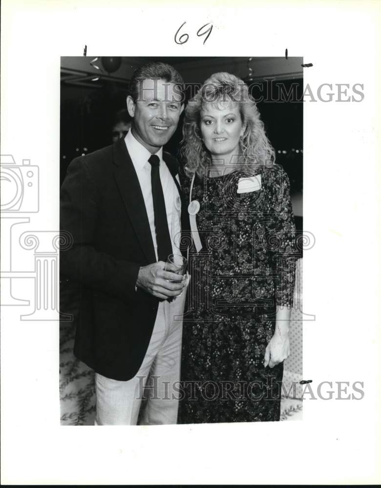 1987 Jack McAlister & Lori Shugart at Soltero Kick-Off party-Historic Images