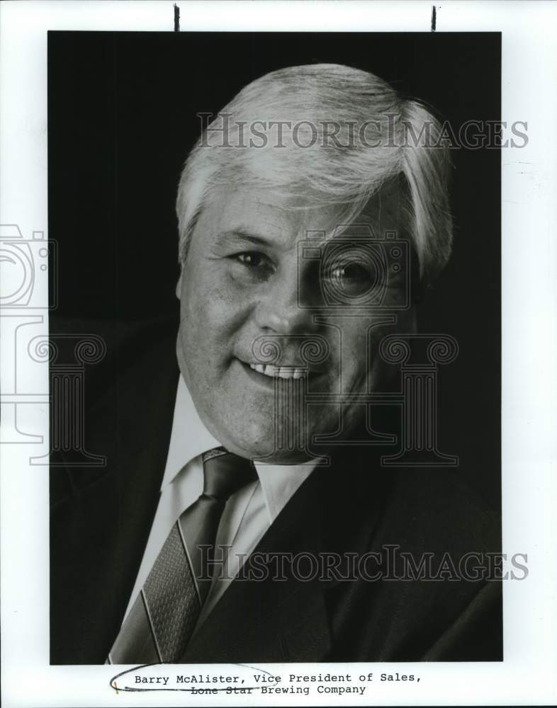 Barry McAllister, Vice President of Sales, Lone Star Brewing Company-Historic Images