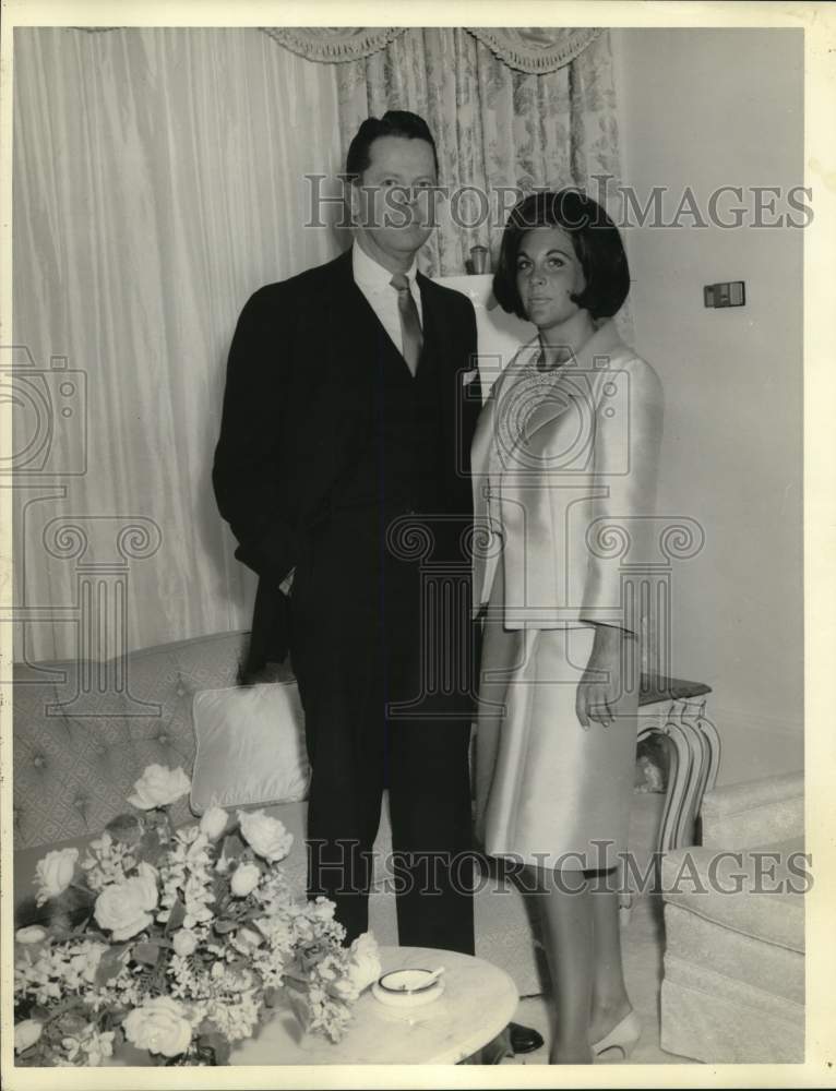 Walter Mathis & Analyn Raider attending a banquet-Historic Images