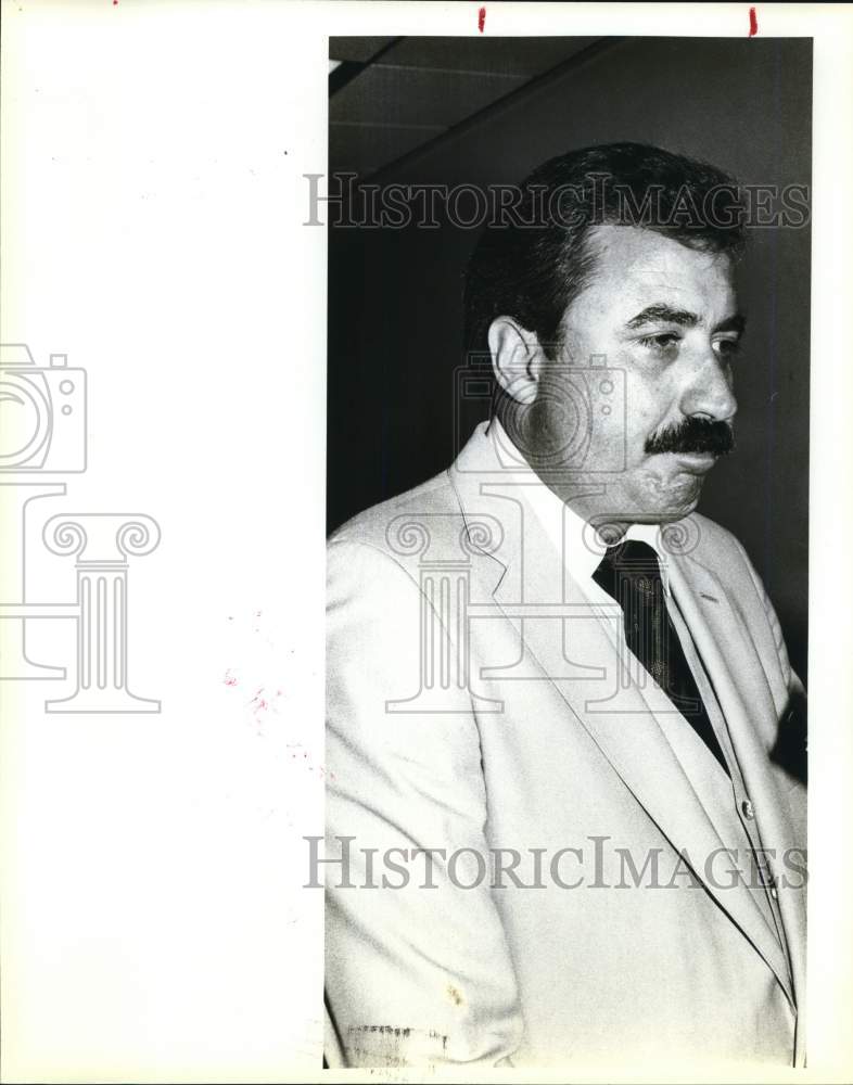 1982 John Hancir, attorney, at Bexan County Courthouse, Texas-Historic Images