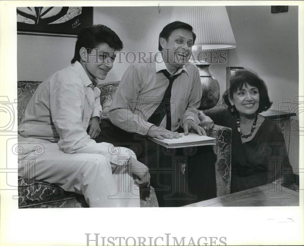 1985 Carlos Madrid III, Carlos Madrid Jr. and Rachel Madrid, Texas-Historic Images