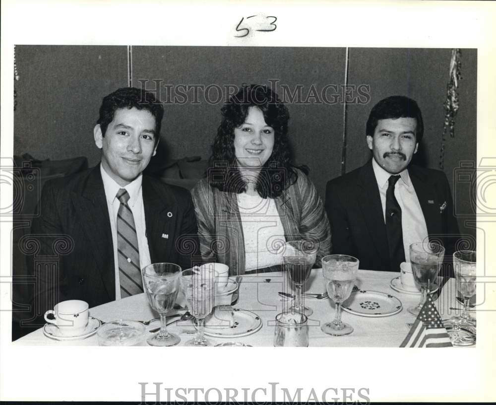 1987 Jesse Luna, Tracie Page and Edgar Gonzalez, United Way, Texas-Historic Images